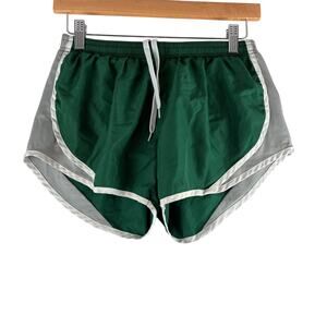 Soffe Low Rise Running Shorts Juniors Small Y2K Vintage Green Track 90's Cheer
